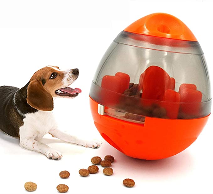 Dispensador interactivo de comida con bolas de golosinas para mascotas